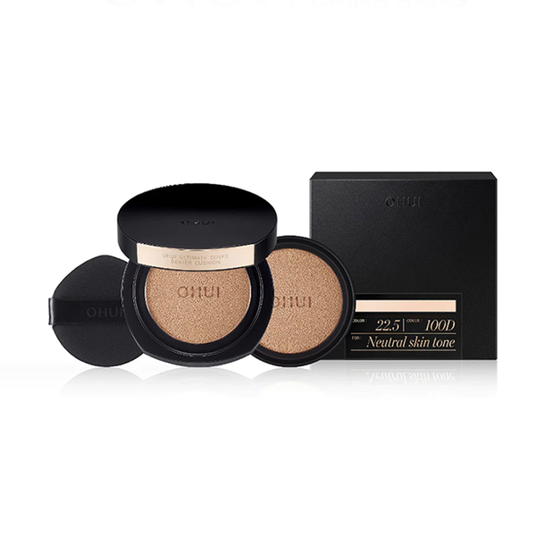 Full Size Phấn Nước Kiềm Dầu Che Phủ Cao, Mỏng Nhẹ Ohui Ultimate Cover Denier Cushion 13Gx2