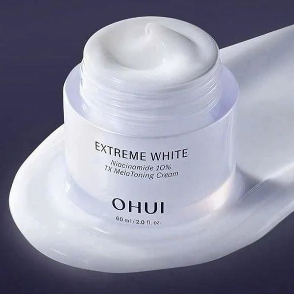 Full Size Kem Dưỡng Sáng Chuyên Sâu Cải Thiện Sắc Da OHUI Extreme White Niacinamide 10% TX MelaToning Cream 60ml (Hàng tách set)