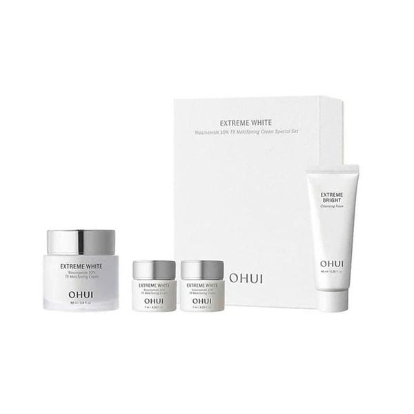 Full Size Bộ Kem Dưỡng Trắng Da Ohui Extreme White Niacinamide 10% TX Melatoning Special Set (DEAL BOM TẤN 999K)
