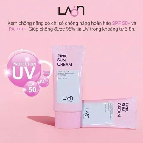 (HSD: 7/2026) Combo 2 Kem Chống Nắng Pink Sun Cream Laon 50gx2