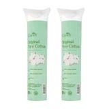 Combo 2 Bông Tẩy Trang Cotton Tự Nhiên Elanor Original Pure Cotton 120 miếngx2 (gói)