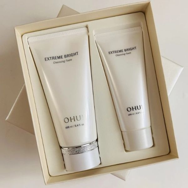 Sữa Rửa Mặt Dưỡng Trắng Da Ohui Extreme Bright Cleansing Foam 100ml (Hàng tách set)