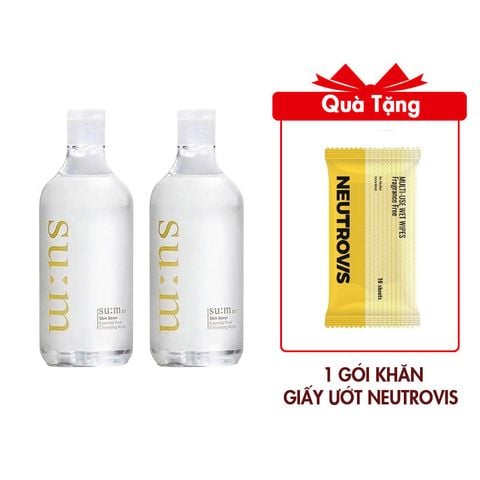 Combo 2 Nước Tẩy Trang Su:m37 Skin Saver Essential Pure Cleansing Water 100mlx2