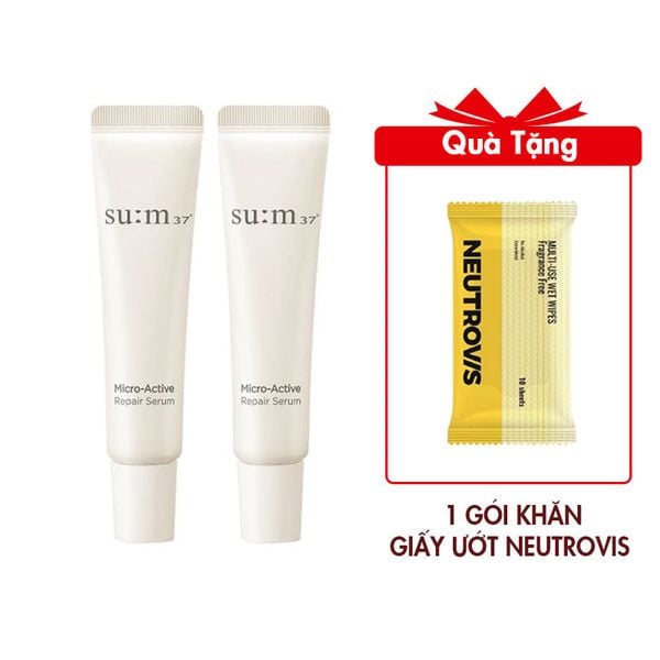(HSD: 4/2026) Combo 2 Tinh Chất Su:m37 Micro-Active Repair Serum 7mlx2 (Hàng tách set)