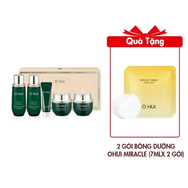 Bộ Dưỡng Trẻ Hóa Căng Mịn Da Ohui Prime Advancer 5pcs