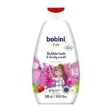 (HSD: 1/2027) Gel Tắm Trẻ Em Tạo Bọt Bobini Fun Mềm Mịn Cho Bé Từ 1 Tuổi 500ml Hương Táo