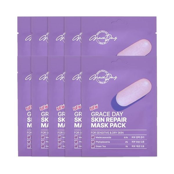 Hộp 10 Miếng Mặt Nạ New Graceday Skin Repair Mask Pack 27gx10