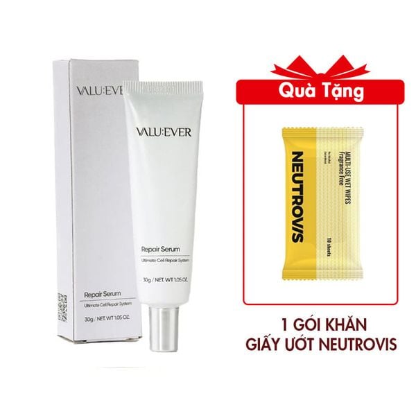 (HSD: 1/2026) Serum Tái Tạo Phục Hồi Da VALU:EVER Repair Serum 30G