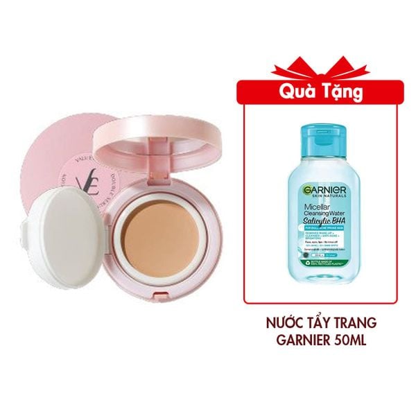 (HSD: 9/2026) Cushion VALU:EVER Chống Nắng Nâng Tone Da - hộp hồng - #21 Light Beige 10g