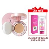 (HSD: 9/2026) Cushion VALU:EVER Chống Nắng Nâng Tone Da - hộp hồng - #21 Light Beige 10g Tặng Kem Dưỡng Thể Trắng Da Toàn Thân Nâng Tone Tức Thì Anjo White Tone-Up Body Lotion Spf50+ Pa+++ 180Ml