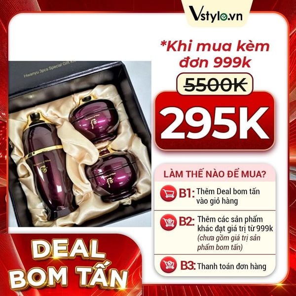 Bộ Dưỡng Da Hoàn Lưu Cao Khôi Phục Nét Đẹp Thanh Xuân Whoo Hwanyu (DEAL BOM TẤN 999K)