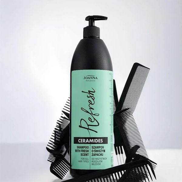 Dầu Gội Chứa Ceramides Joanna Professional Giúp Làm Sạch, Phục Hồi Tóc, Hương Thơm Tươi Mát 1000ml