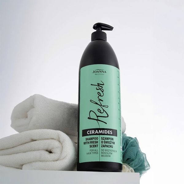Combo 2 Dầu Gội Chứa Ceramides Joanna Professional Giúp Làm Sạch, Phục Hồi Tóc, Hương Thơm Tươi Mát 1000mlx2