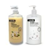 Combo 2 Gel Sữa Tắm Cotton & Talc 750ml Và Sữa Tắm Betres Vanilla & Macadamia 750ml