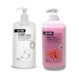 Combo 2 Gel Sữa Tắm Cotton & Talc 750ml Và Sữa Tắm Betres Strawberry & Cream 750ml
