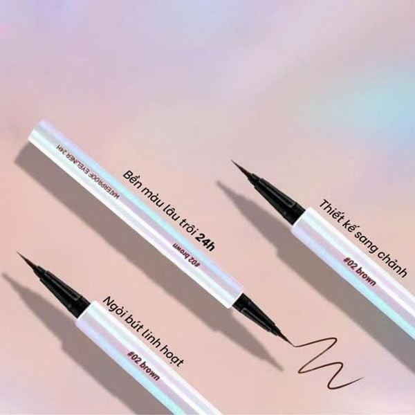 (HSD: 4/2027) Combo 2 Bút Kẻ Mắt Nước Vacosi 24H Không Lem 0.6gx2