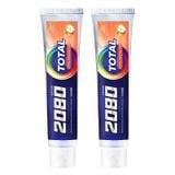 (HSD: 5/2027) Combo 2 Kem Đánh Răng 2080 Dental Clinic Total Hàn Quốc Bảo Vệ Răng Nướu Toàn Diện Hương Apple Orange 120gx2