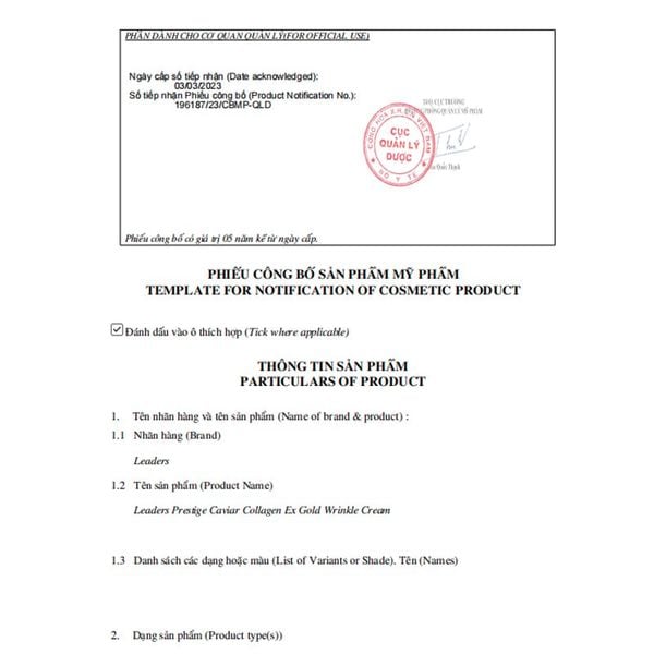 Set Dưỡng Da Chống Lão Hóa Prestige Hàn Quốc (Serum+ Kem Dưỡng)