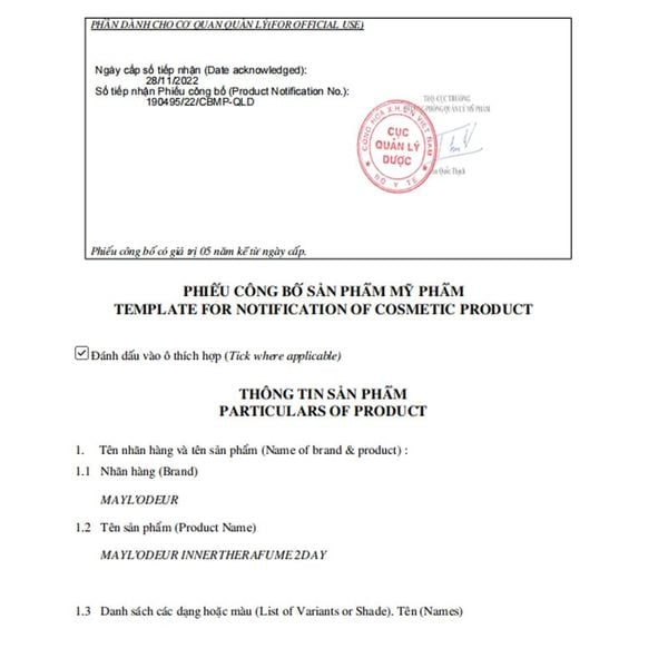 (HSD: 12/2026) Nước Hoa Vùng Kín Mayl’odeur Innertherafume 2Day 7ml