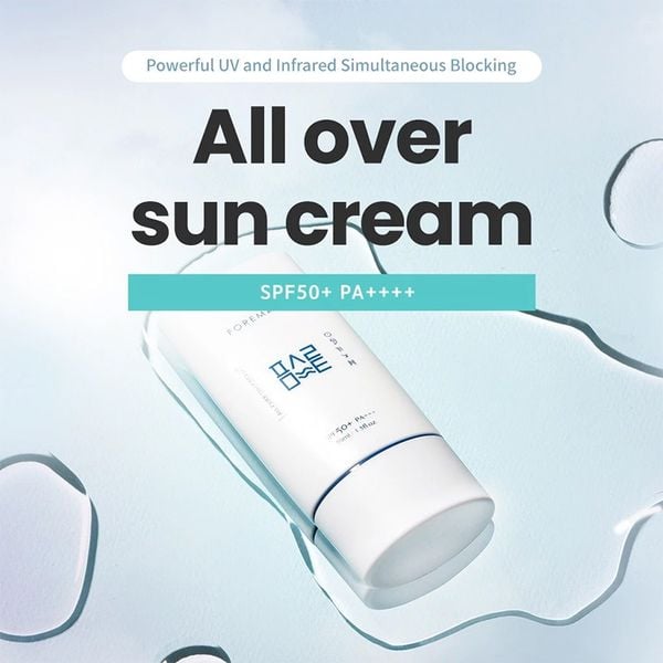 Kem Chống Nắng Foremast All Over Sun Cream SPF50 Bảo Vệ Da Toàn Diện, An Toàn Cho Da Nhạy Cảm 60ml