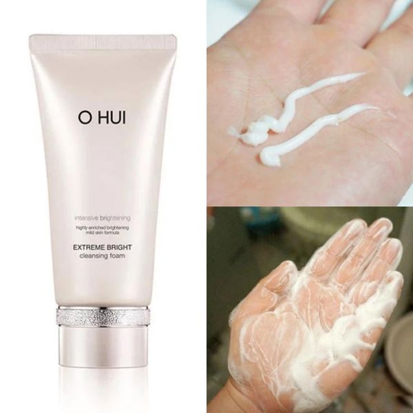 Full Size Sữa Rửa Mặt Dưỡng Trắng Da Ohui Extreme Bright Cleansing Foam 160ml (Hàng tách set)