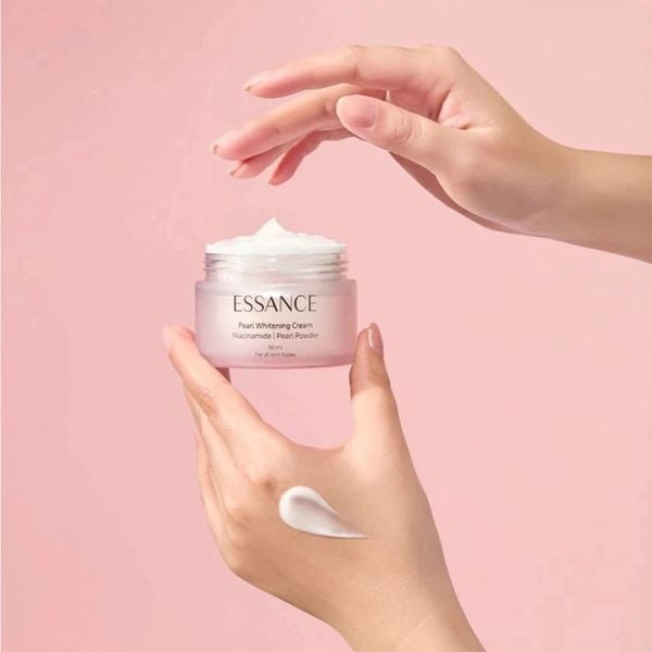 Combo 2 Kem Dưỡng Trắng Essance Pearl Whitening Cream Hỗ Trợ Làm Sáng Da, Giảm Thâm Sạm, Căng Bóng 50mlx2