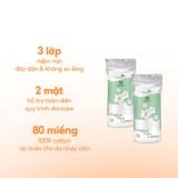 Bông Tẩy Trang Cotton Tự Nhiên Elanor Original Pure Cotton 80 miếng