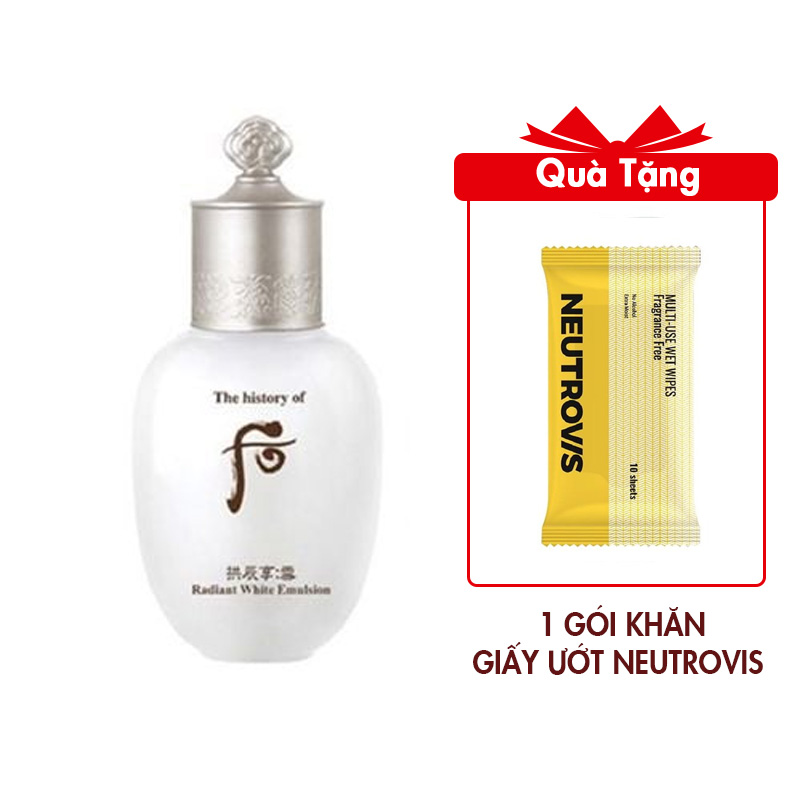 Sữa Dưỡng Trắng Da Whoo Gongjinhyang Seol Radiant White Emulsion 20ml (Hàng tách set)