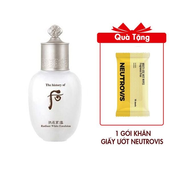 Sữa Dưỡng Trắng Da Whoo Gongjinhyang Seol Radiant White Emulsion 20ml (Hàng tách set)