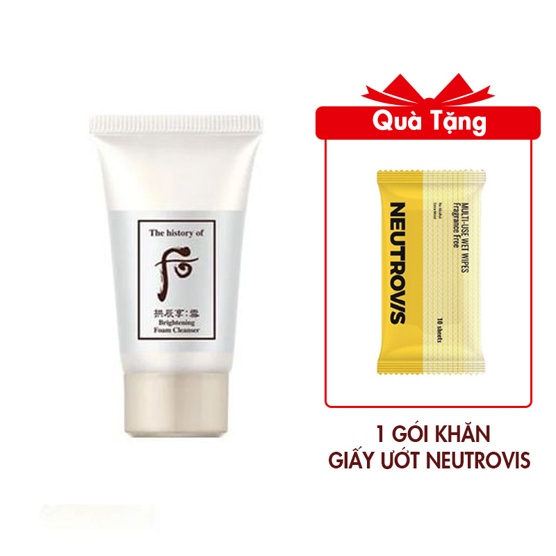 Sữa Rửa Mặt Dưỡng Trắng Whoo Gongjinhyang Seol Brightening Cleansing Foam 13ml (Hàng tách set)