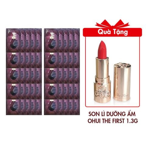(HSD: 9/2025) Combo 50 Gói Dầu Xả Thảo Dược Whoo Spa Essence Rinse 8mlx50 Tặng Son Lì Dưỡng Ẩm Mini Cao Cấp Ohui The First Geniture Lipstick Minisize Màu Red 1.3g
