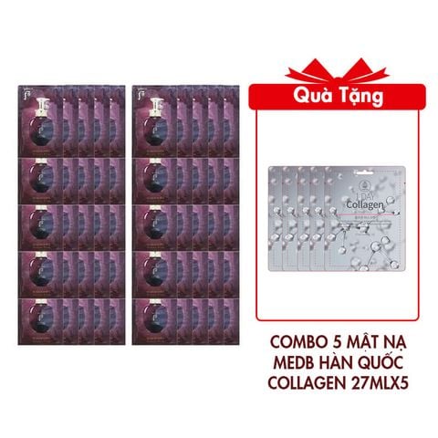 (HSD: 9/2025) Combo 50 Gói Dầu Xả Thảo Dược Whoo Spa Essence Rinse 8mlx50 Tặng Combo 5 Mặt Nạ Dưỡng Da MedB Hàn Quốc Collagen 27mlx5