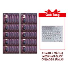 (HSD: 9/2025) Combo 50 Gói Dầu Xả Thảo Dược Whoo Spa Essence Rinse 8mlx50 Tặng Combo 5 Mặt Nạ Dưỡng Da MedB Hàn Quốc Collagen 27mlx5