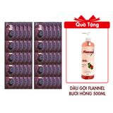 (HSD: 9/2025) Combo 50 Gói Dầu Xả Thảo Dược Whoo Spa Essence Rinse 8mlx50 Tặng Dầu Gội Flannel Chiết Xuất Bưởi Hồng 500ml