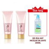 Combo 2 Sữa Rửa Mặt Dưỡng Ẩm Whoo Hydrating Foam Cleanser 40mlx2 Tặng Gel Rửa Mặt Micellar Dr.Sante Pure Cоde Dành Cho Mọi Loại Da 200ml