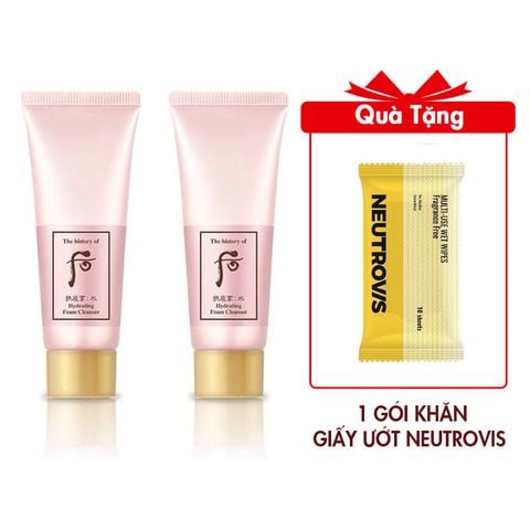 Combo 2 Sữa Rửa Mặt Dưỡng Ẩm Whoo Hydrating Foam Cleanser 40mlx2 (S)