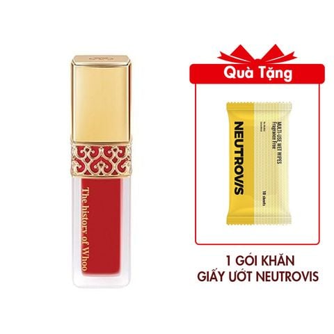 (HSD: 1/2026) Son Kem Nhung Lì Whoo GJH Mi Velvet Liquid Lip Rouge Màu 45 Royal Red 2.3g