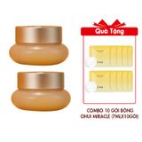 (HSD: 3/2027) Combo 2 Kem dưỡng ẩm The Whoo Gong Jin Hyang Firming Cream 10mlx2 (Hàng tách set) Tặng Combo 10 Gói Bông Dưỡng Ohui Miracle Toning Water Pad