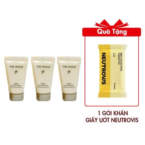 Combo 3 Sữa Rửa Mặt The Whoo Gongjinhyang Clarifying Foam Cleanser 13mlx3 (Hàng tách set)