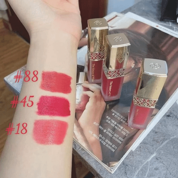 f1687 Kem Nhung Lì f1681 GJH Mi Velvet Liquid Lip Rouge Màu 88 Brick Rose Đỏ Đất 2.3g