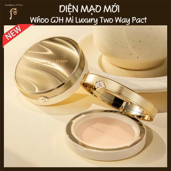 Full Size Phấn Phủ Trang Điểm Whoo Gongjinhyang Mi Two Way Pact SPF30/PA++ Màu số #2 Sắc Da Sáng (Không Nhũ)