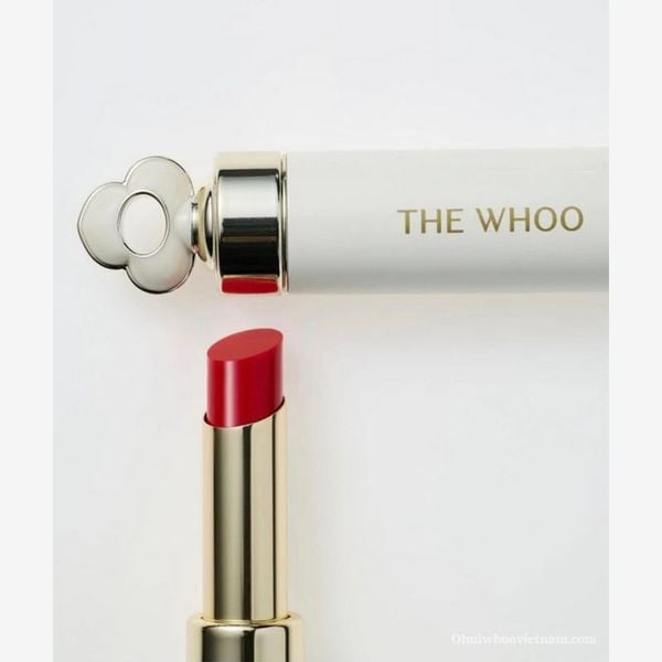 Full Size Son Dưỡng Ẩm Chống Nhăn Môi The Whoo Essential Lip Glow Balm Màu 99 Bloom Red Đỏ Hồng