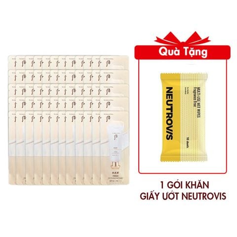 Combo 50 Gói Kem Chống Nắng Dưỡng Trắng Whoo Fresh UV Cream Spf50+/Pa++++ 1Mlx50