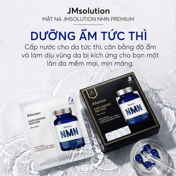 f188 vip 2 Hộp 5 Miếng f1689 Nạ JM Solution Mask NMN f186 đăng nhập Căng Bóng Da 33mlx2