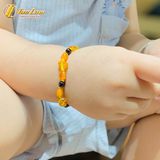 Bộ sản phẩm vòng cổ vòng tay hô phách nhiều màu may mắn bình an cho bé ăn ngủ ngon 