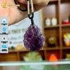 Dây Chuyền Mặt Hồ Ly Chúa Chín Đuôi Đá Thạch Anh Tím Hợp Mệnh Hỏa Thổ Trợ Duyên May Mắn