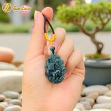  Dây chuyền mặt hồ ly chúa 9 đuôi lam ngọc hợp mệnh trợ duyên may mắn 