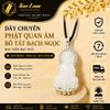  Dây chuyền phật quan âm bồ tát bạch ngọc bọc bạc S925 hợp mệnh mang lại bình an, may mắn 