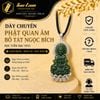  Dây chuyền mặt phật quan âm ngọc bích bọc bạc hợp mệnh may mắn bình an 