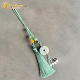  Dây Treo Túi Xách Phong Thủy Đồng Điếu Bạch Ngọc May Mắn - Tài lộc - Hưng Thịnh 